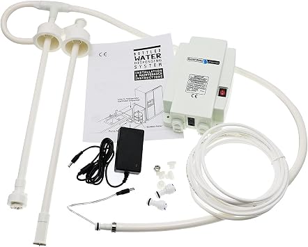 Bottled Drinking Water Pump System Double-Tube Power 25W, Bottled Water Dispensing 2.5L Flow Electric Water Pump for 5 Gallon Bottle Water for Coffee,Refrigerators,Ice Maker,Faucet