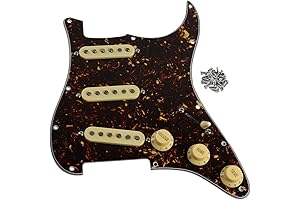 FLEOR Alnico 5 Prewired Strat Pickguard: Enhanced Performance for Electric Guitars