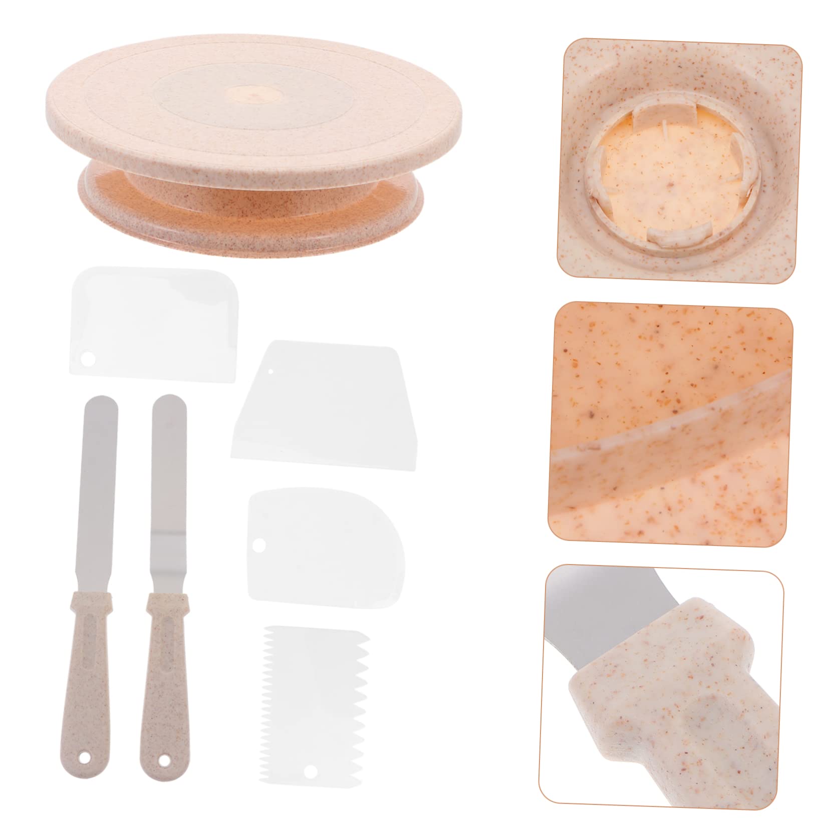 Kuchendrehtisch-ständer-Set Kuchendekorationstisch Zum Backen Backzubehör Aus Hochwertigem Material Mit Drehbarem Design Für Einfache Dekoration Und Reinigung