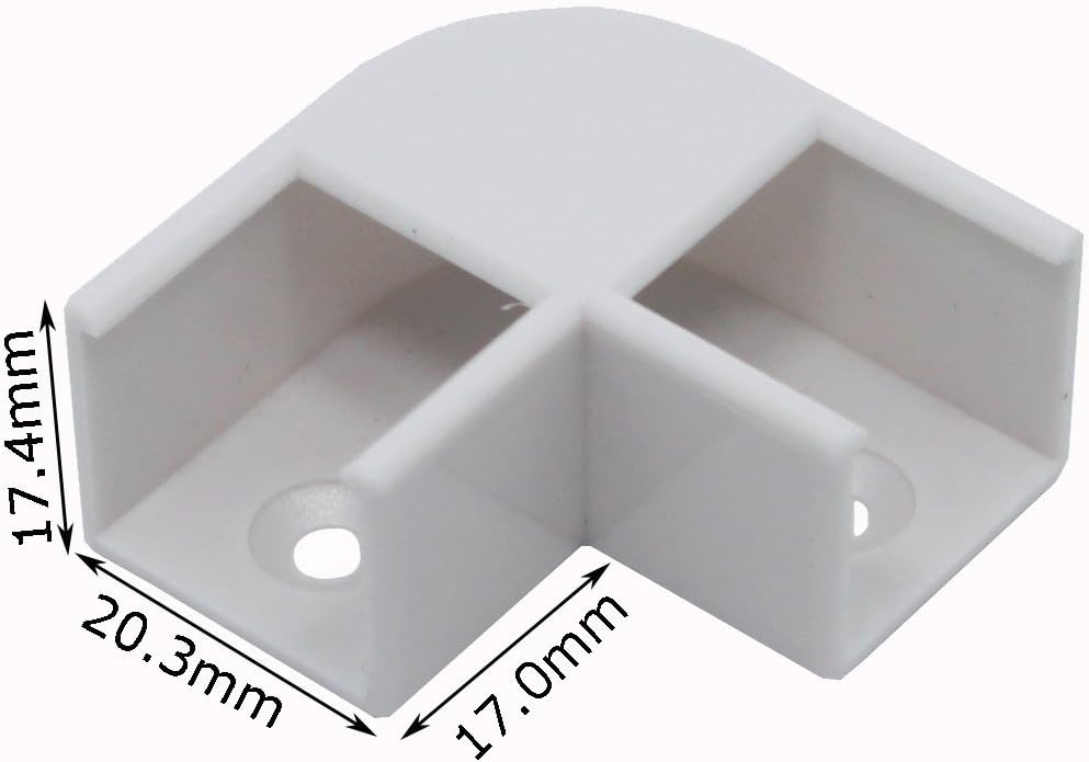 Litever 90 Degree Corner Connectors for Deep Square Aluminum LED Channel (ASIN: B01IY1L2B2) Corner Connection/Joint LL-007-90A