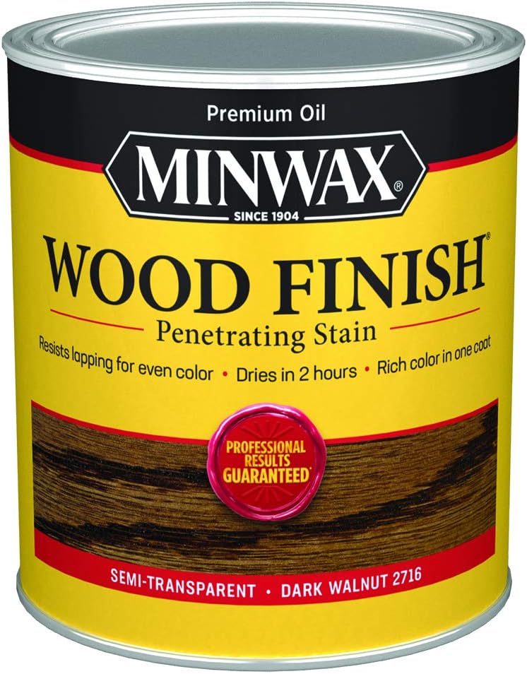 qt 70012 Dark Walnut Wood Finish Penetrating Oil-Based Wood Stain
