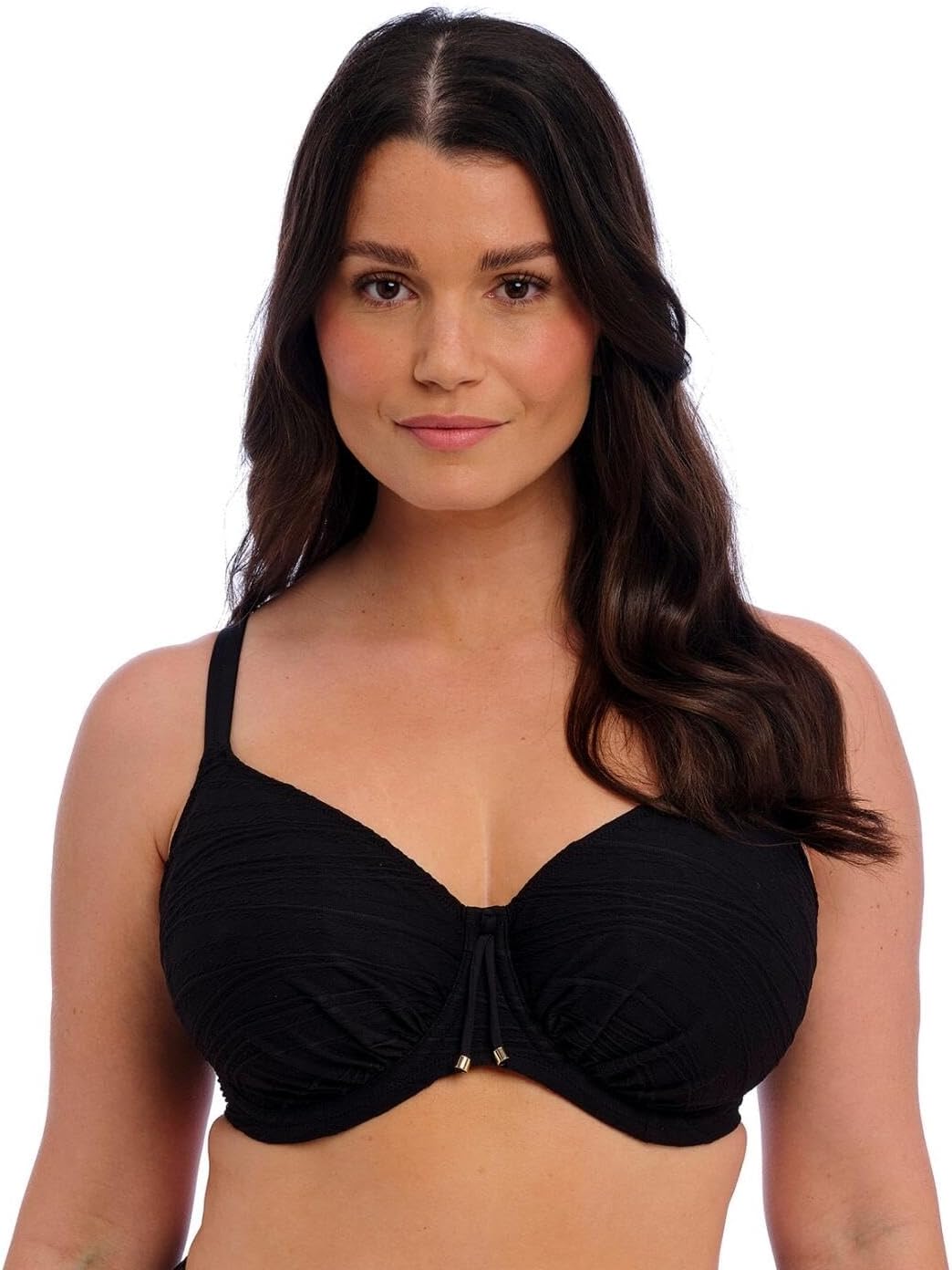 Women's Beach Waves Underwire Gathered Full Cup Bikini Top
