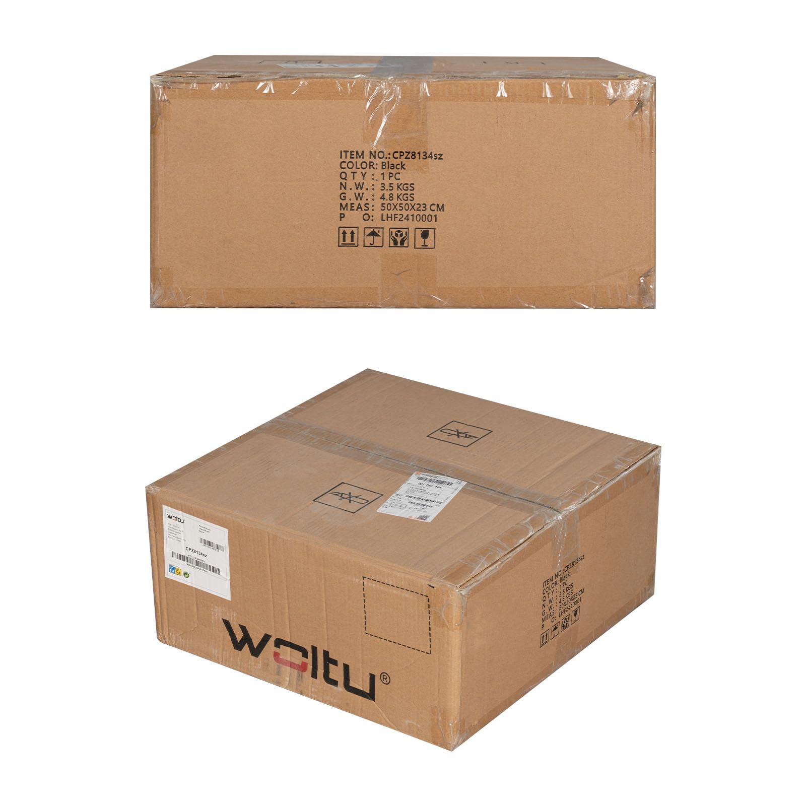 WOLTU Barbacoas de Carbón Portátil de Exterior con Parrilla y Ruedas para BBQ, Jardín, Camping 44 * 73 cm Negro