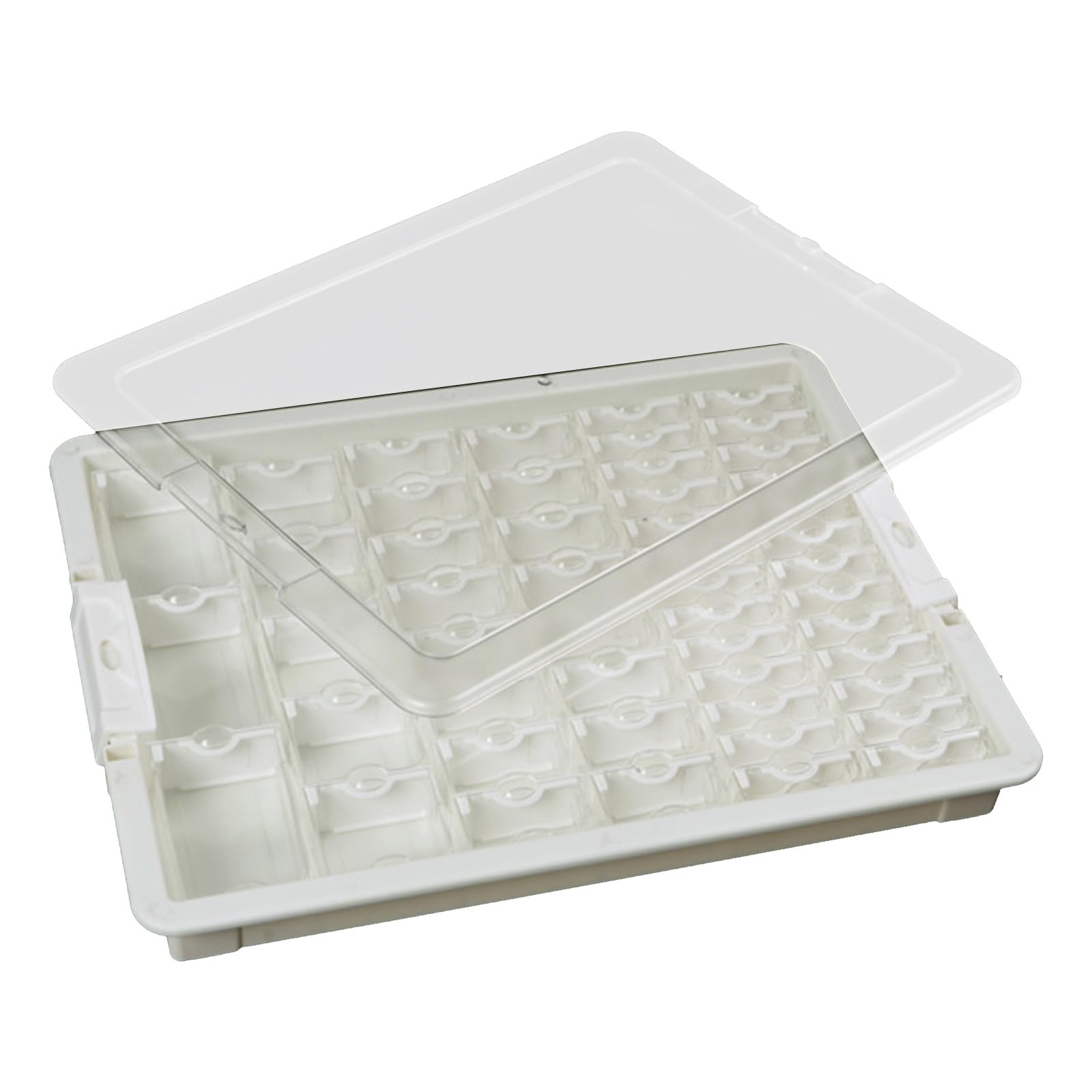 Linvimia Multipurpose Bead Organization Craft Beads Storage Container with Compartments Jewelry Accessories Organizers Dustproof Bead Storage