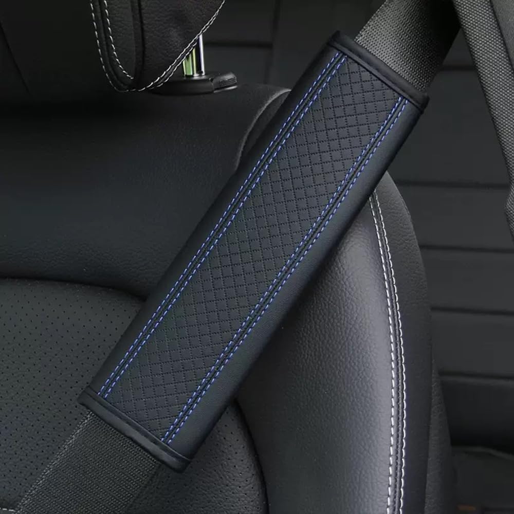 KLOPEFH 2Pcs Car Seat Belt Pads Compatible for Audi A6 C6 C7 C7.5 C8 Sedan 2006-2022