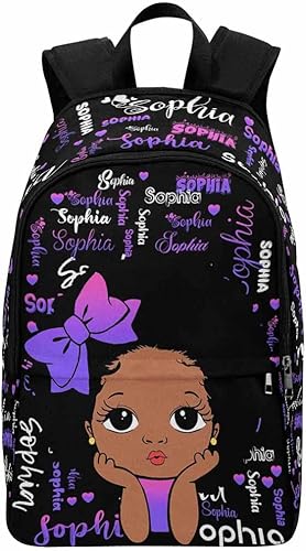 Texto personalizado Elefante desgaste gafas mochila mochila mochila casual Daypack bolsa para mamá niñas, color00-24, Moderno