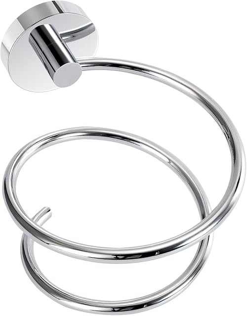 Yizhet Hair Dryer Holder Hair Dryer Rack Wall Mount Stainless Steel Shelf Storage For Bathroom Walls