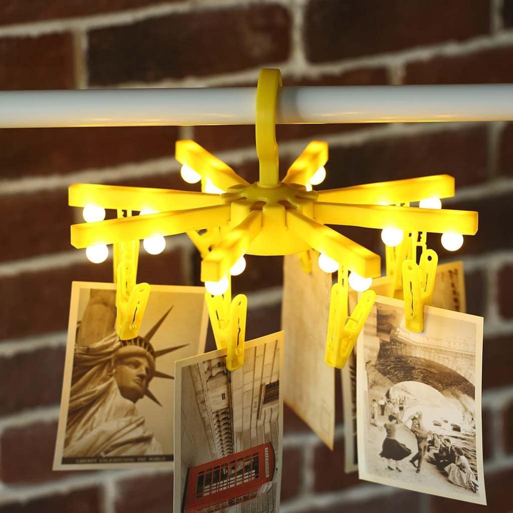 LED Light with Clothespins, Clip, for Hanging Pictures, Photos, Artworks,Etc Yellow | Lamps | Lamps, Lighting & Ceiling Fans-image-28