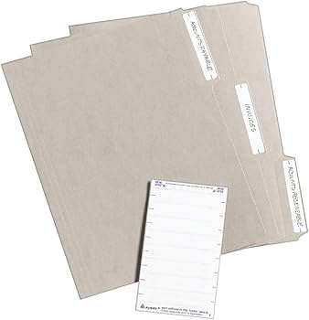 Avery File Folder Labels on 4