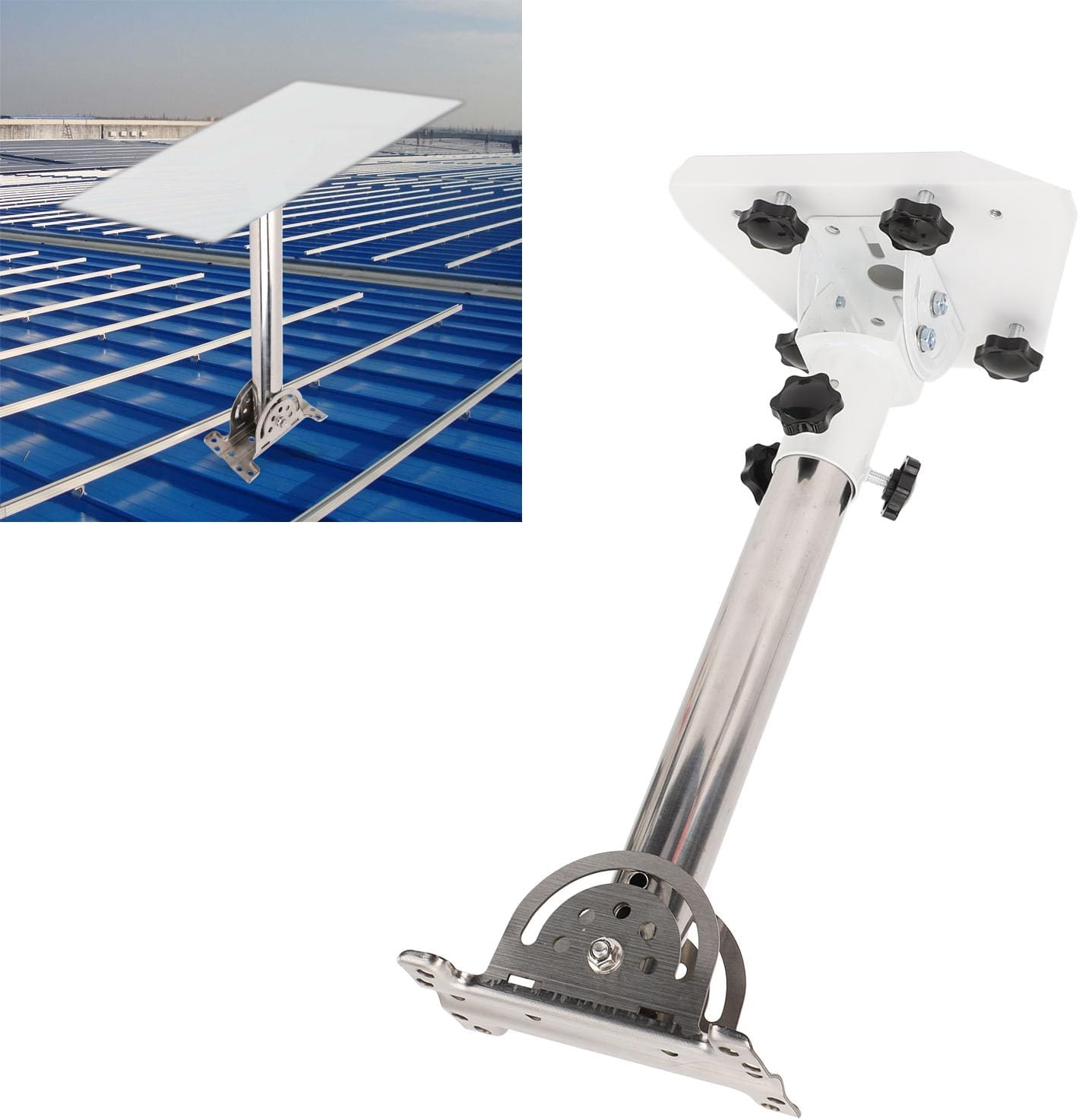 Compatibility with GEN 3 Mount KIT Alloy Steel Flexible ROTATABLE Standard Dish Load Bearing Strong ROOF Wall Pole