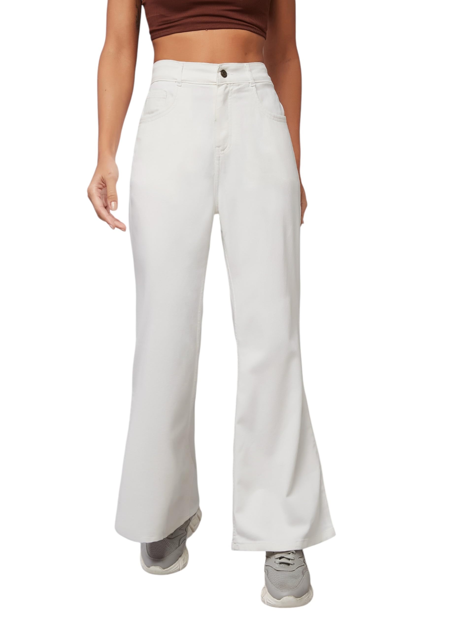 miss chase Women's Bootcut High/Mid Rise Regular/Cropped Stretchable Denim Jeans (Plus Size)(MCSS23DEN89-10-363-32, Snow White, 32)-picture-29