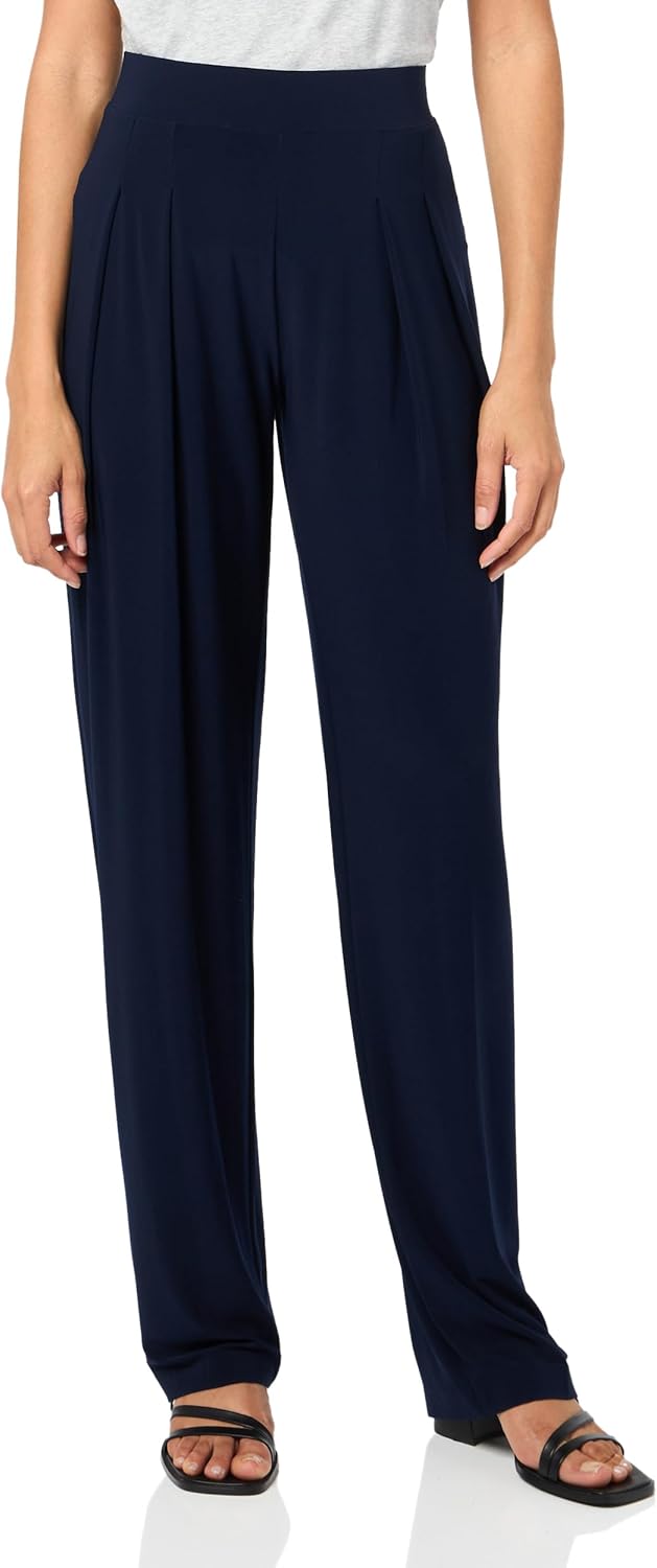 Norma Kamali Women's Low Rise Pleated Trouser