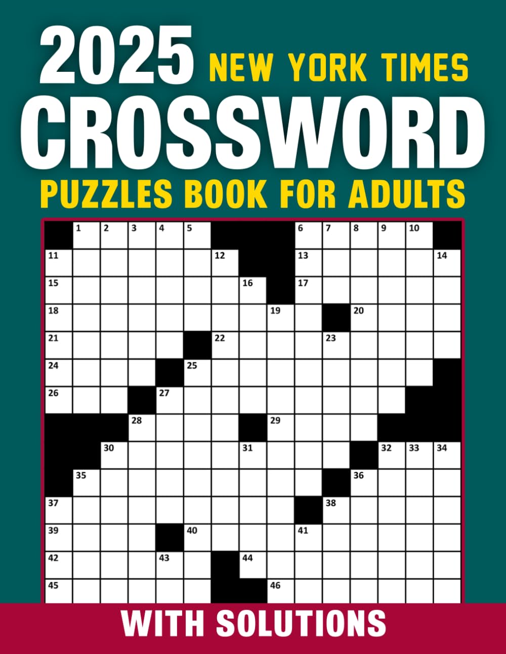 2025 New York Times Crossword Puzzles Book For Adults: Challenging and Fun Puzzles for Brain-Boosting Entertainment