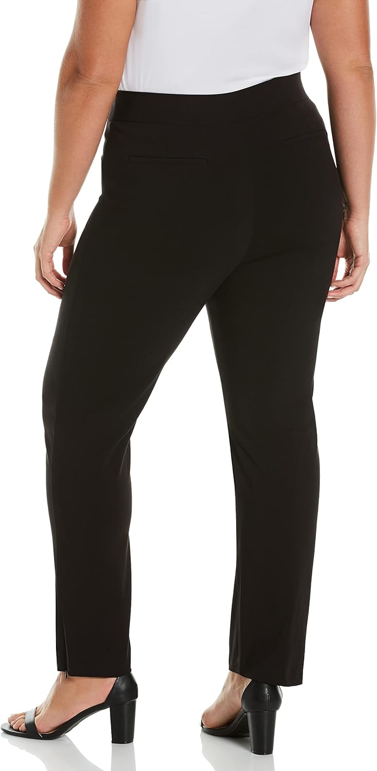 Rafaella Women's Plus Size Dress Pants with Pull-On Waistband, Supreme Stretch, 31" Inseam, Flat Front, Comfort Fit - Image 3