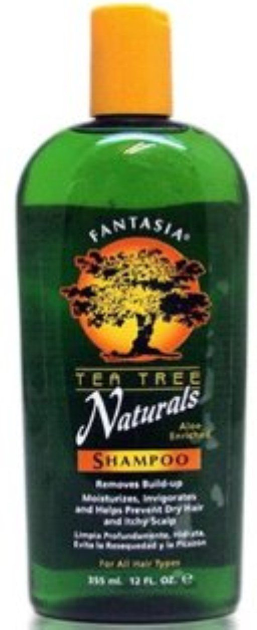 Fantasia Tea Tree Naturals Shampoo, 12 oz (Pack of 4)