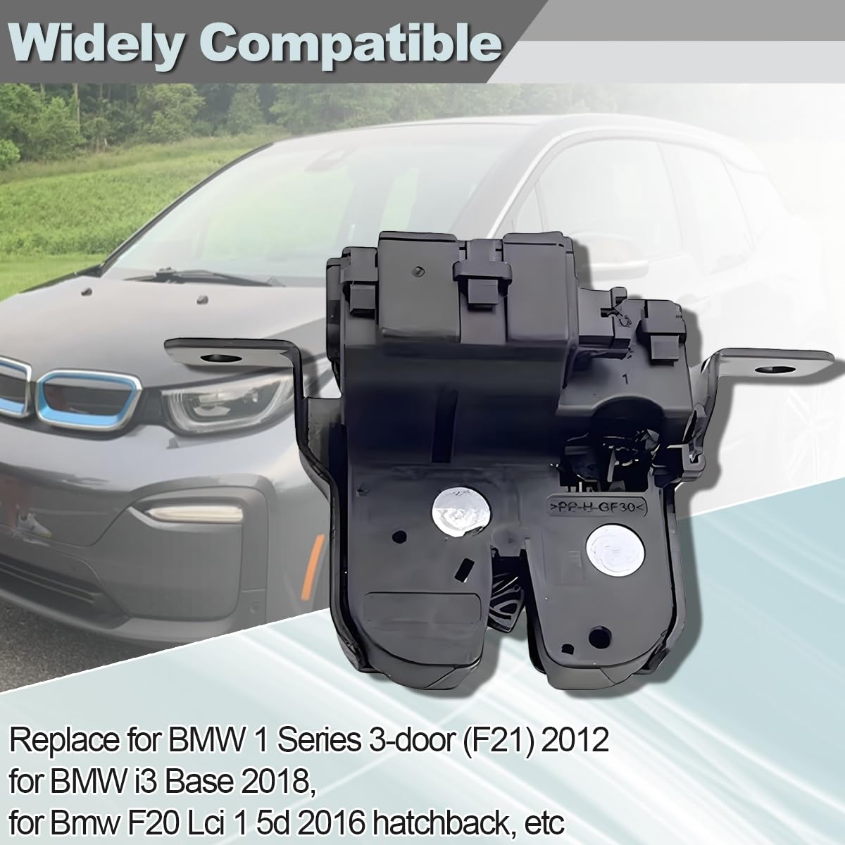 ZAMDOE 51247248075 Serratura del portellone Serratura del Bagagliaio Adatto per BMW 1-Series F20 2010-2015 F20 LCI 2014-2017 F21 2010-2015 F21 LCI 2014-2017 i3 I01 2013-2017 Serratura portellone