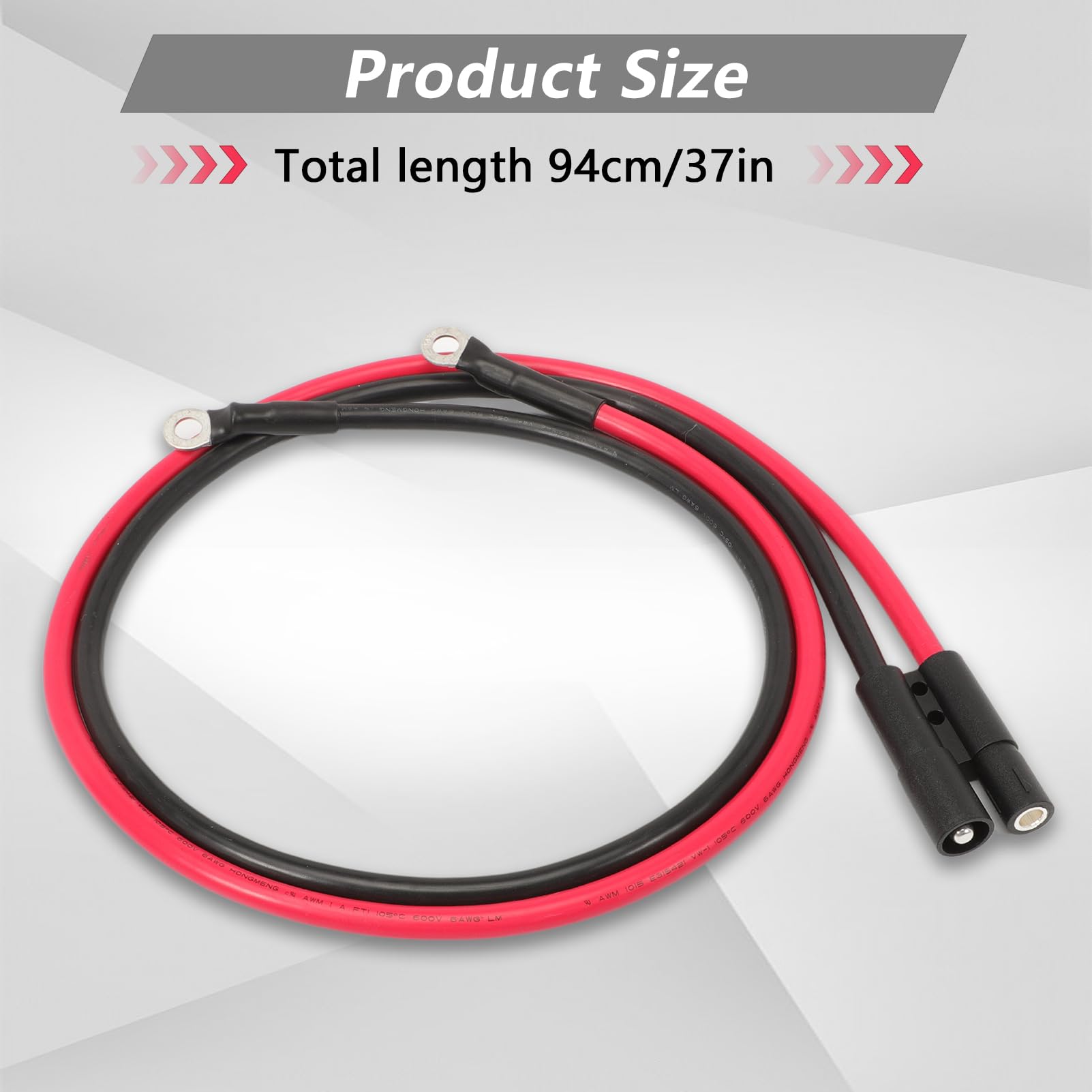 Cavo di messa a terra laterale per aratro da 91,4 cm, 1304741 HYD01690, cavo di alimentazione/terra HYD01690, compatibile con aratri e imbracatura per spazzaneve