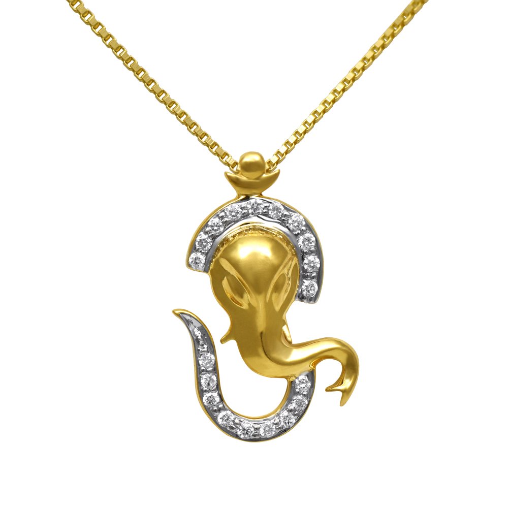 Pride Diamond Collections 18k Yellow Gold and Diamond Pendant-image-47