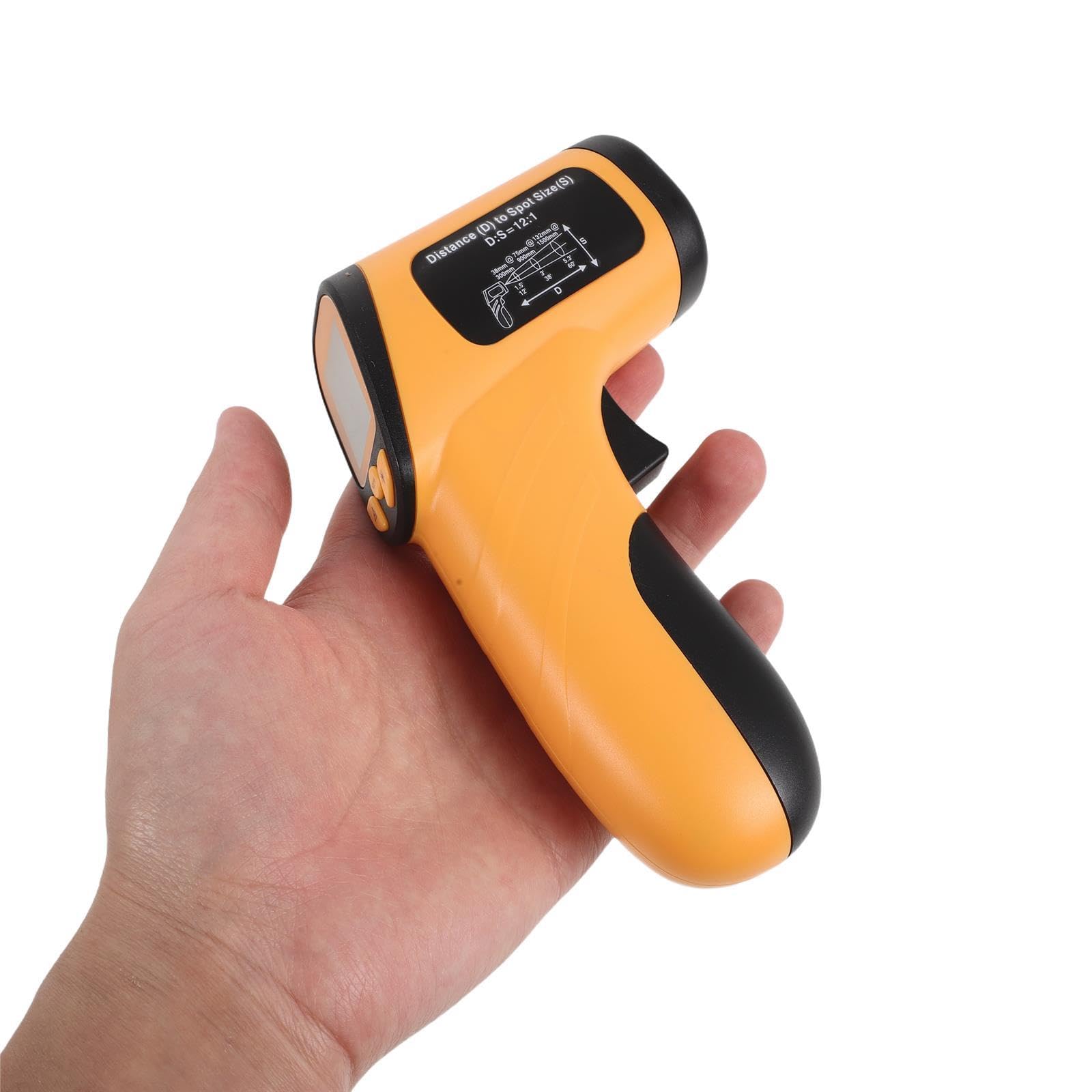 ibasenice Termometro laser industriale - -50℃-380℃ (-58℉-716℉) Termometro a infrarossi senza contatto per cucina, olio da cucina, forno, barbecue, griglie, superfici