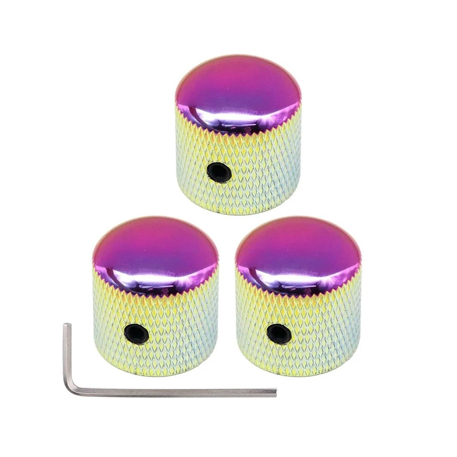 Pokrętło Regulacji Głośności I Tonu Elektrycznej Gitary Basowej Z Akcesoriami Do Instrumentów Kluczowych Części Zamienne Do Gałek Gitarowych(3pcs Colorful)