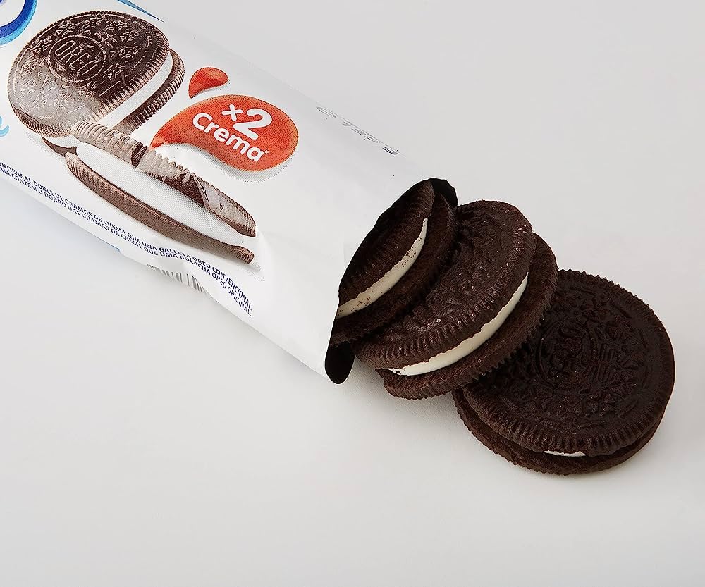 Oreo Doble Crema Galletas de Chocolate Rellenas Sabor Vainilla 157 g
