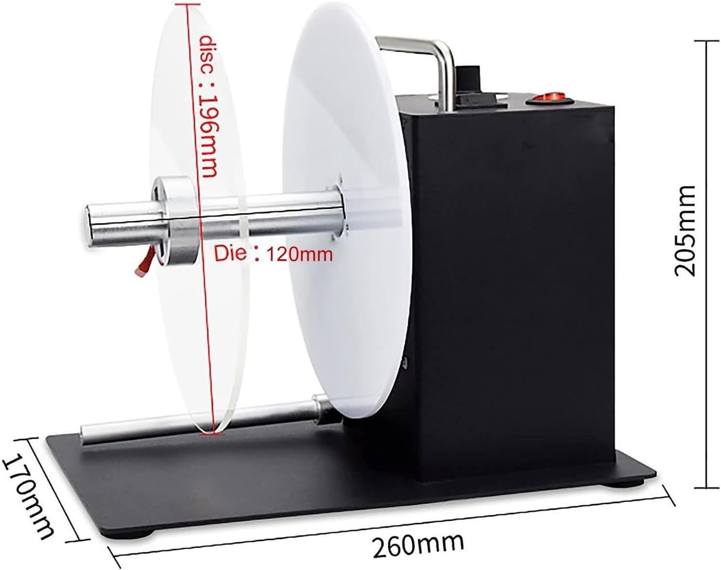 Automatic Label Rewinding Machine, Portable Sticker Rewinder with One Way and Two Way Options, Label Rewinder with Adjustable Speed (Two)