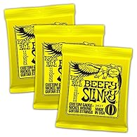 Electric Ernie Ball Beefy Slinky strings are played by Jimmy Page, Jeff Beck, and Angus Young. These strings are precision manufactured to the highest standards and most exacting specifications to ensure the consistency, optimum performance, and long...