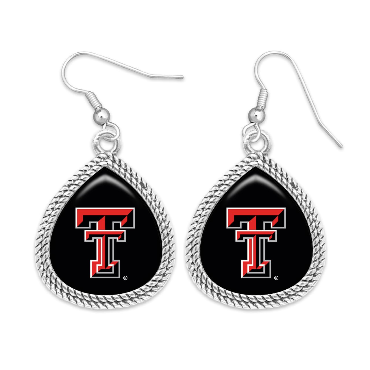 Texas Tech Red Raiders Willow Silver Earrings Licensed Gift TTU