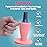 tweexy Hinge Untippable Nail Polish Bottle Holder | Anti-Spill Nail Polish Holder Stand, Tilted, IntelliStick Airlock Suction | Fingernail Painting, Nail Art Tools | Nail Polish Accessories (Beach Glass)