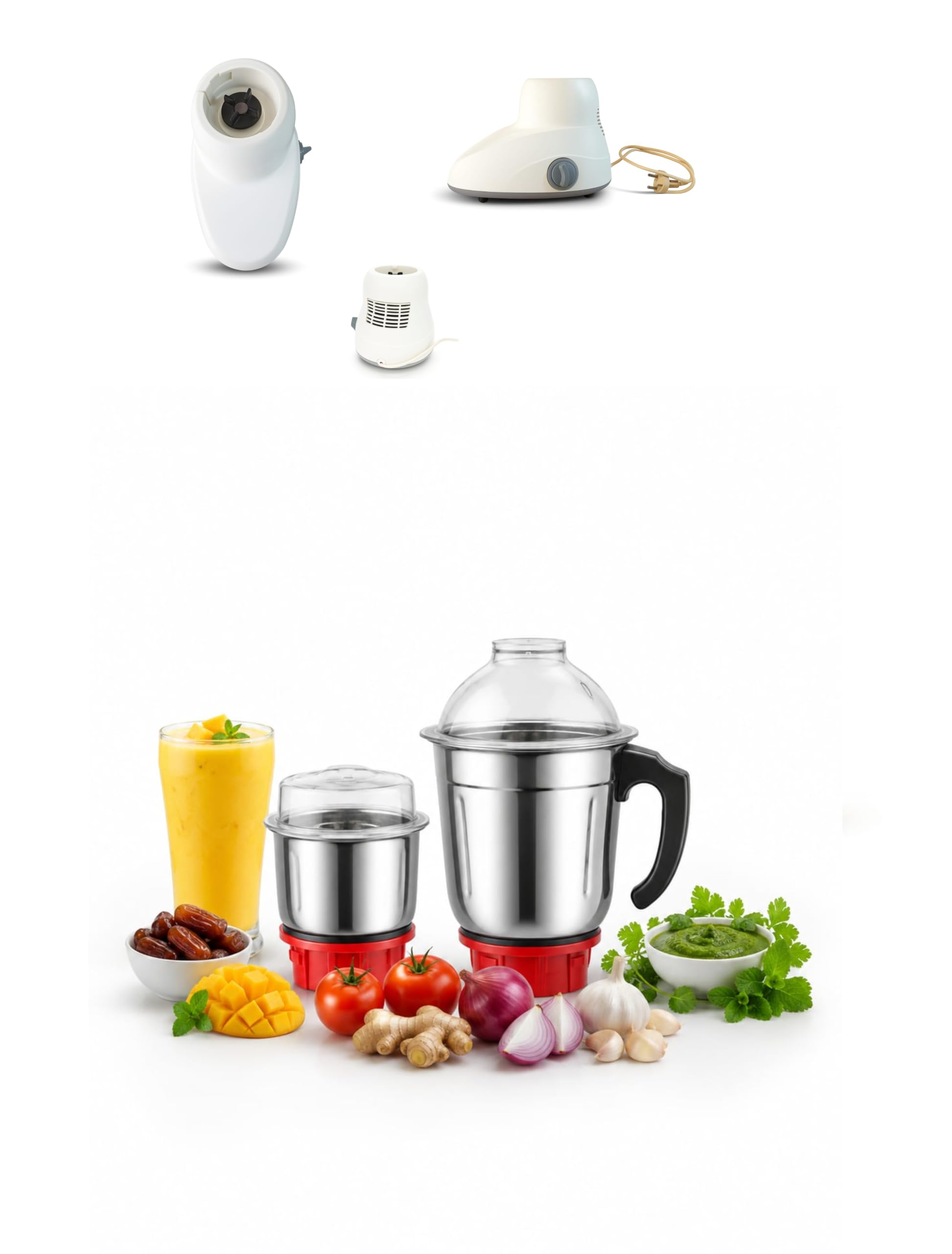 400ml Chutney Jar & 1500ml Shake Jar Combo | Compatible with Selected Maharaja Whiteline Solo Model Only | Check Images Before Order | Not Compatible with Other Models | Shake and grinding jars nd chutney jars-image-46
