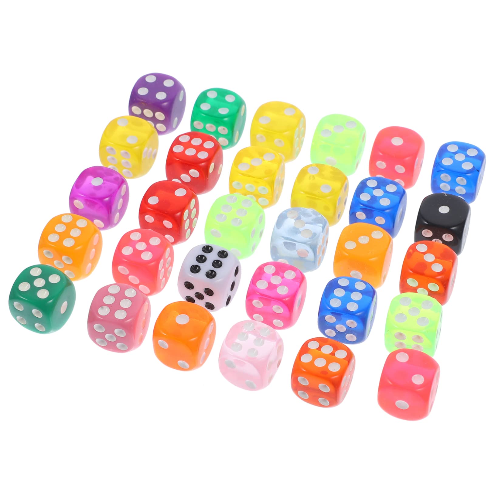 Toyvian 3 Set Di Dadi Per Feste Divertenti E Versatili in Resina Per Giochi Di Dadi Per Ragazzi E Ragazze E Incontri Per Adulti 30 Pezzi * 3