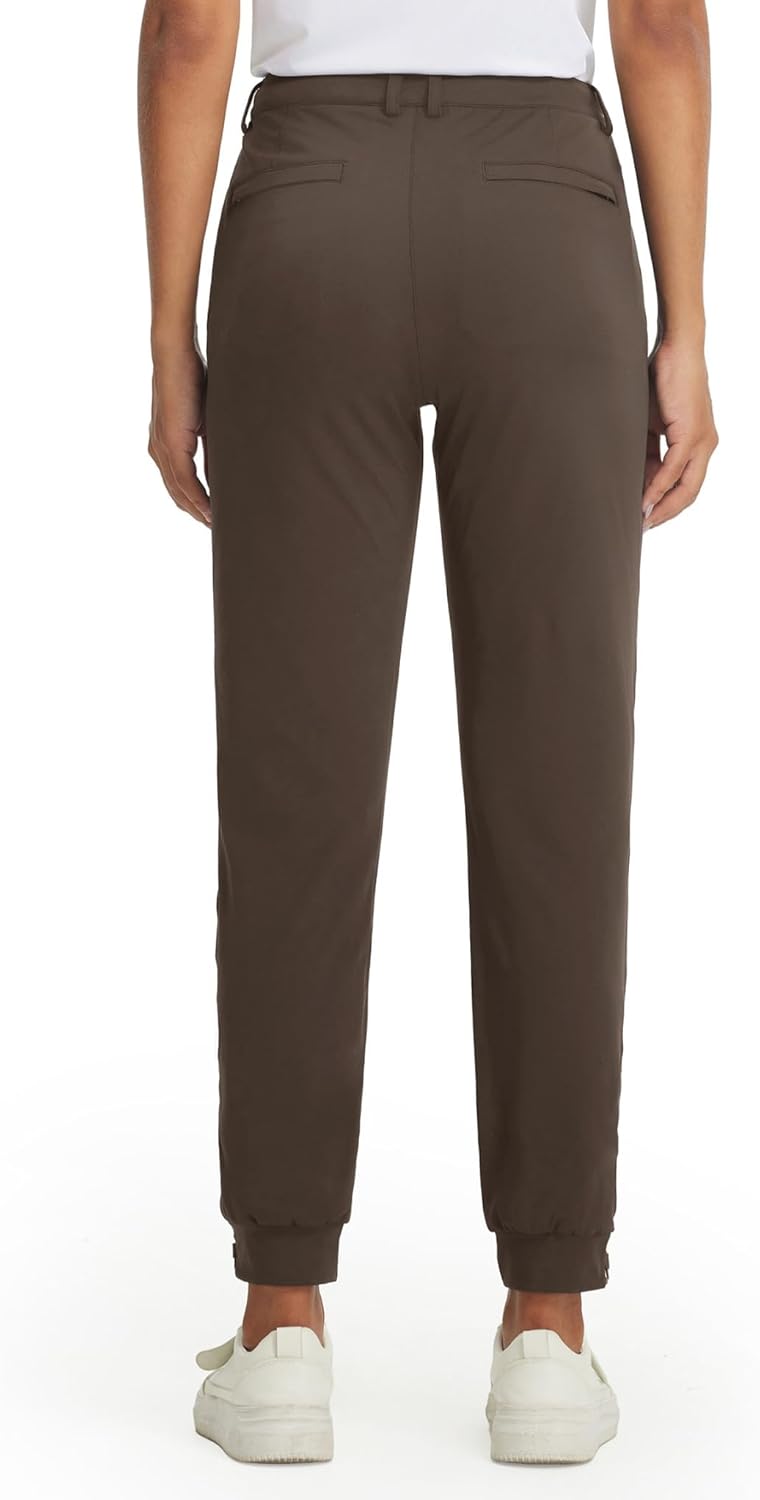 M MAELREG Women's Golf Pants with 4 Pockets Running Track Pants Lightweight Quick Dry Sweatpants Ankle Zip Womens Joggers - Image 2