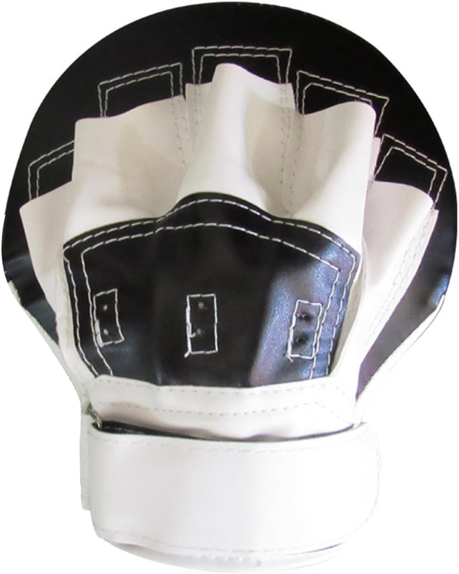 Focus Mitt Boxing Pads Curved Hand Targets Kickboxing Training Equipment Black and White Thickened Taekwondo Strike Shield for Martial Arts Practice