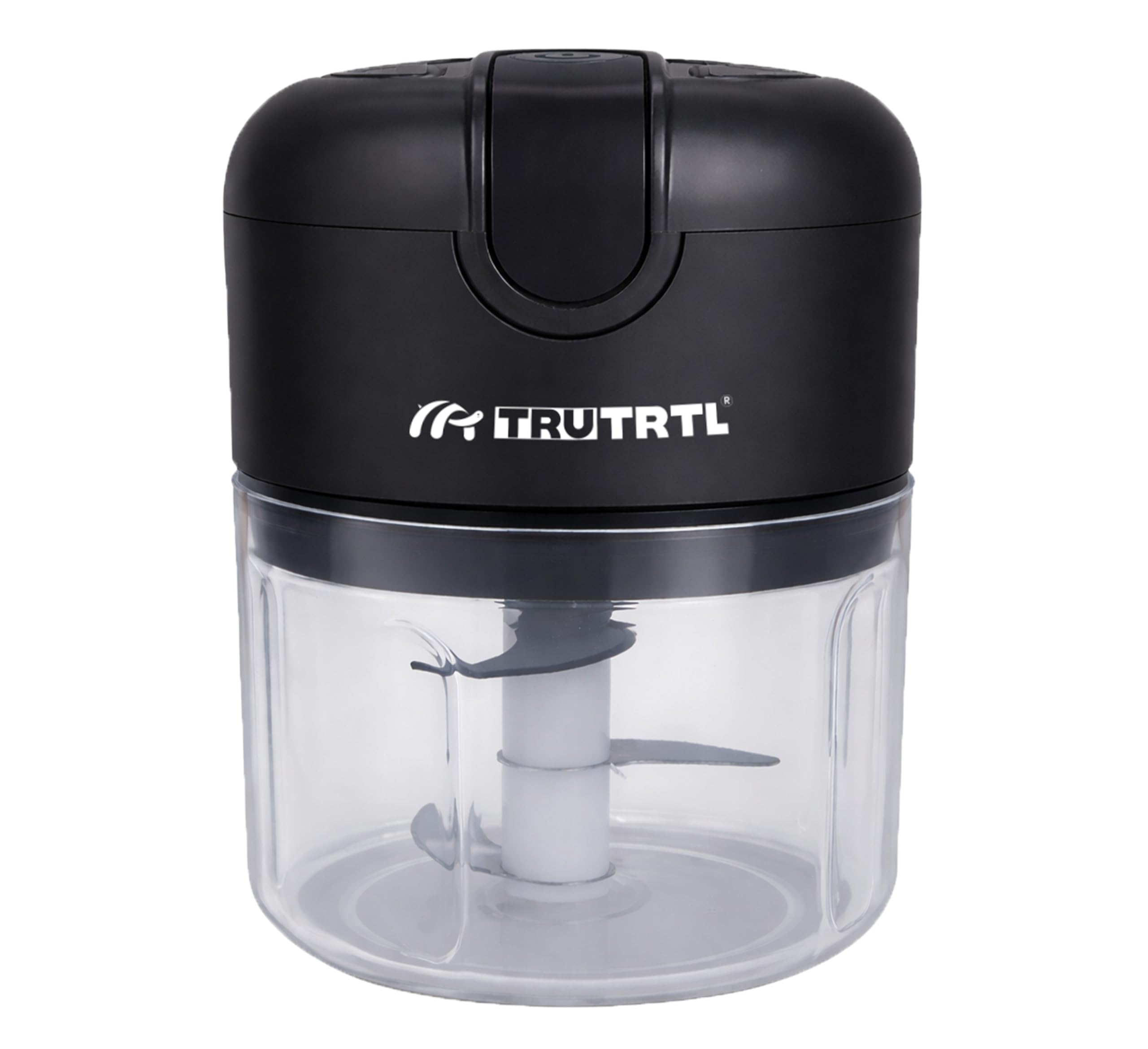 truTRTL Smart Electric Mini Chopper for Kitchen | 1200 mAh Battery | Portable Food Processor for Onion, Tomato, Nuts & Vegetable | Multipurpose Cutter | 1 Year Warranty | 300ml (Black-image-38