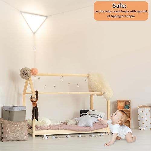 Miniatura 4 de Luz de esquina mejorada, luces LED de esquina de 20 W 2000 lm para sala de estar, luces de techo enchufables con cable de 10 pies, luces de esquina