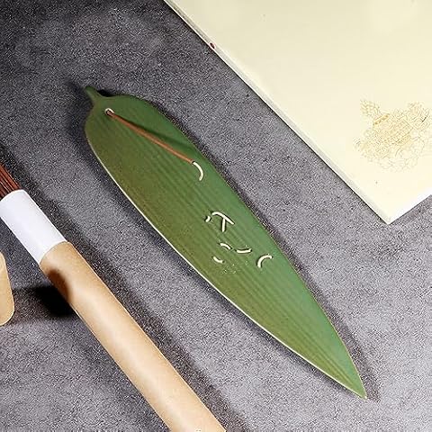Bamboo Leaf Ceramic Incense Stick Holder Cover