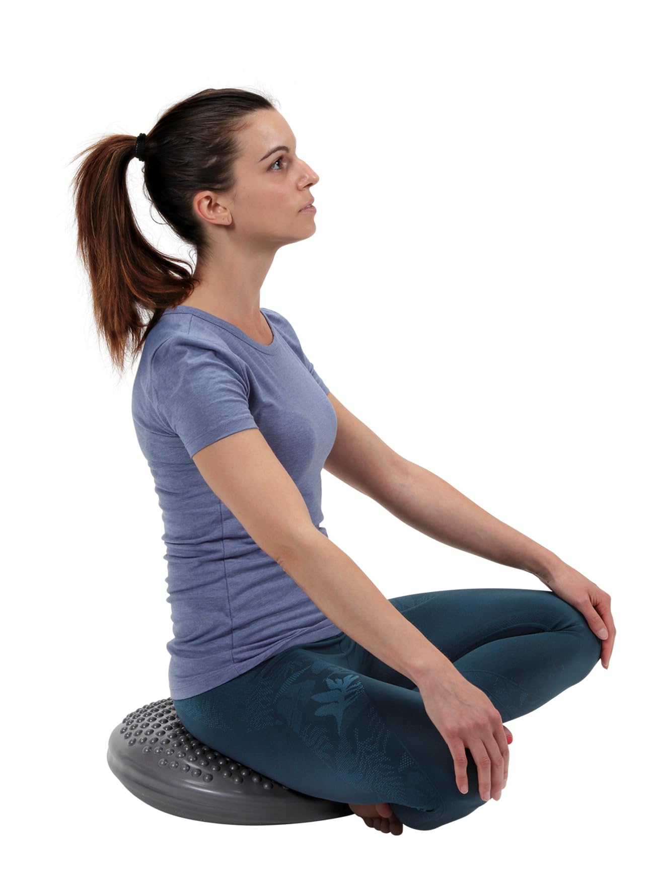 Gymnic Disc’o’Sit Cuscino Propriocettivo per Postura e Allenamento Funzionale, Ø 39 cm, gonfiabile, in PVC sicuro, dispositivo medico di classe I per fitness e riabilitazione