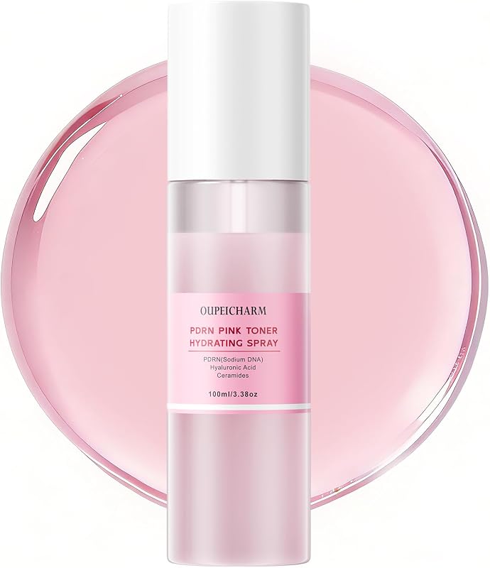24-Hour Hydrating Pdrn Dual-Serum Spray for Face with Salmon DNA, Ceramides & Hyaluronic Acid, Long-Lasting Hydration, Lightweight and Glow, Multi-Use for Sensitive Skin, Makeup