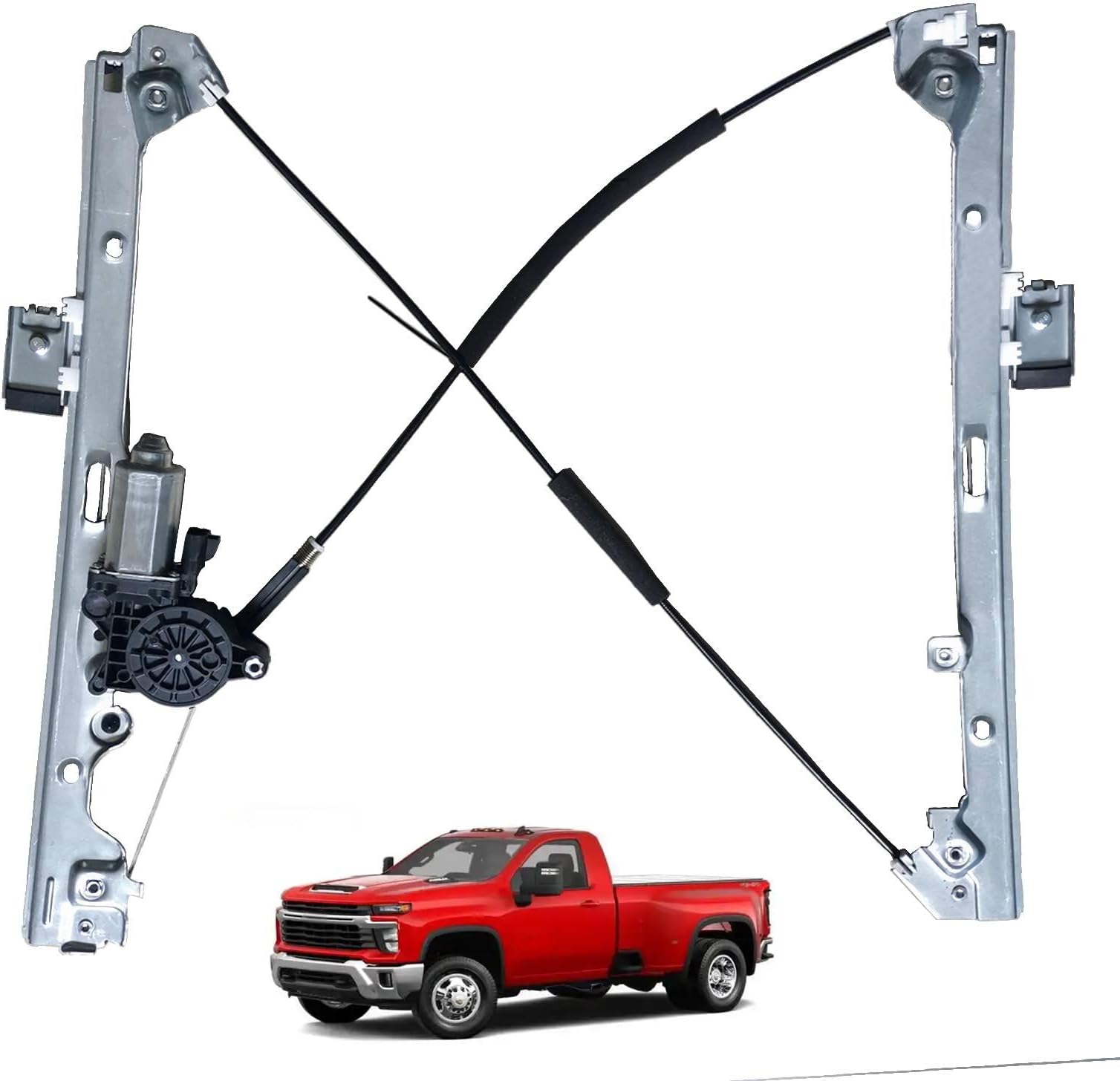 SHOWSEN 741-644 Front Driver Power Window Regulator W/Motor Fit 2000-2006 Silverado Tahoe GMC Yukon XL Sierra Escalade Pickup Truck SUV