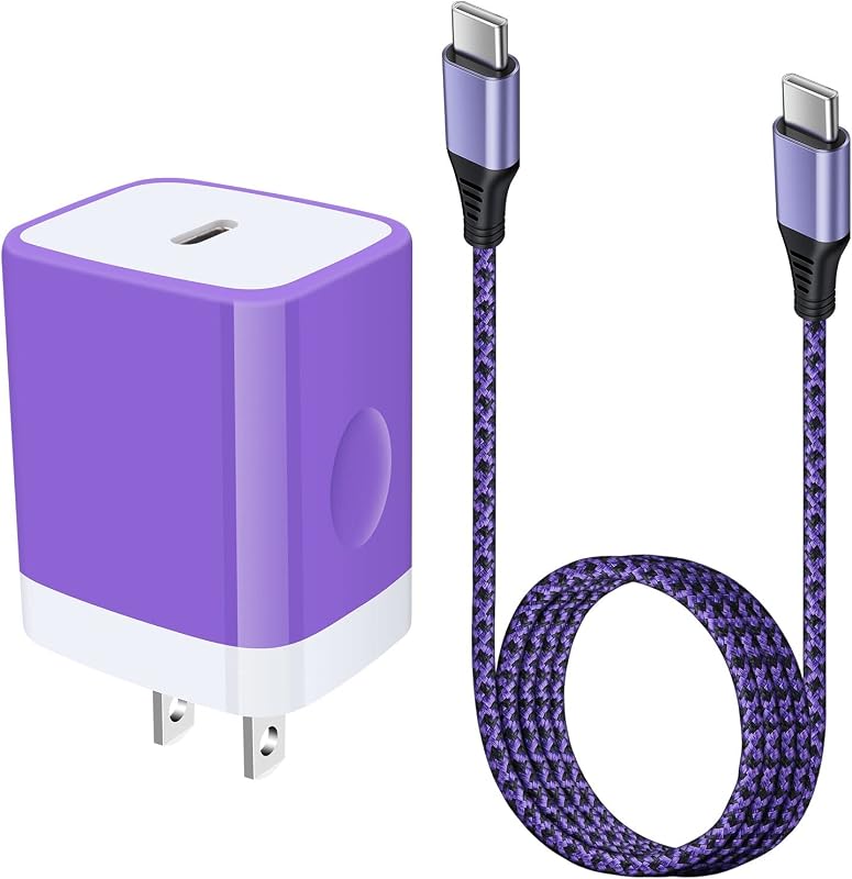 tipo C cargador bloque de cargador USB C súper rápido de 20 W con teléfono Android de 6 pies | Cable de carga rápida para Samsung Galaxy Z Flip 7 6 5 4 3/Z Fold 7 6 5 4 3/S24/S23/S22/A14/A13/A03s/A32,Google Pixel