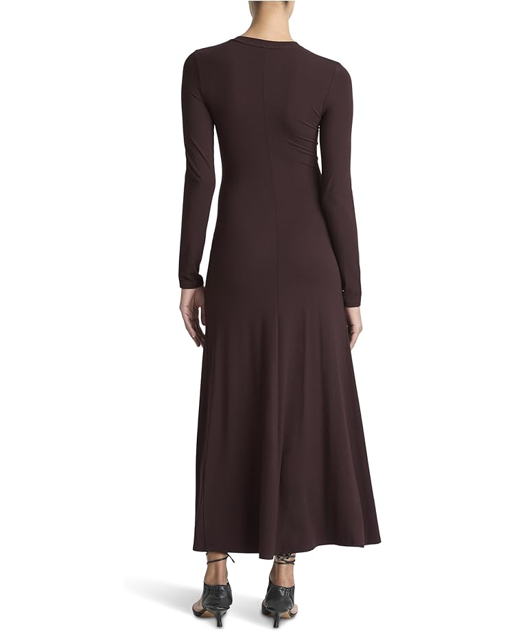 Vince Long Sleeve Crew Curved Seam Rouched Dress - #2 of 2