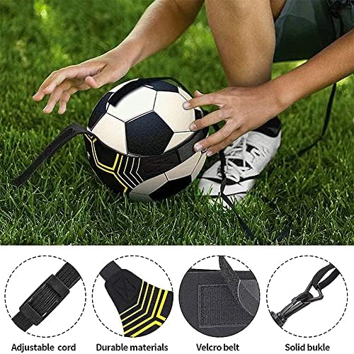 Hoges Football Kick Trainer, Soccer Training Belt, Soccer Training Aids Football Skills Training Waist Belt for Kids Youth Adults Practice Exercises, Hands Free Soccer Belt Fits Ball Size 3, 4,and 5