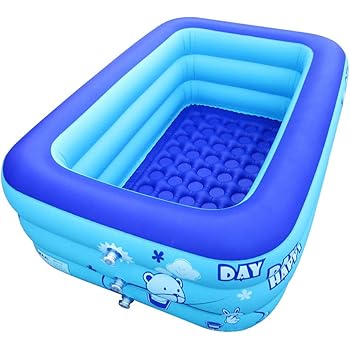 inflatable pool and hot tub
