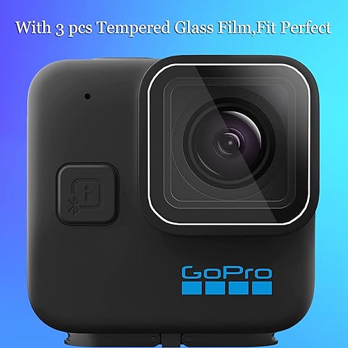 Miniatura 7 de HERO11 Hero 11 - Protector de pantalla para GoPro HERO11 negro Mini vidrio templado antiarañazos Clera duro protector de película protectora (3