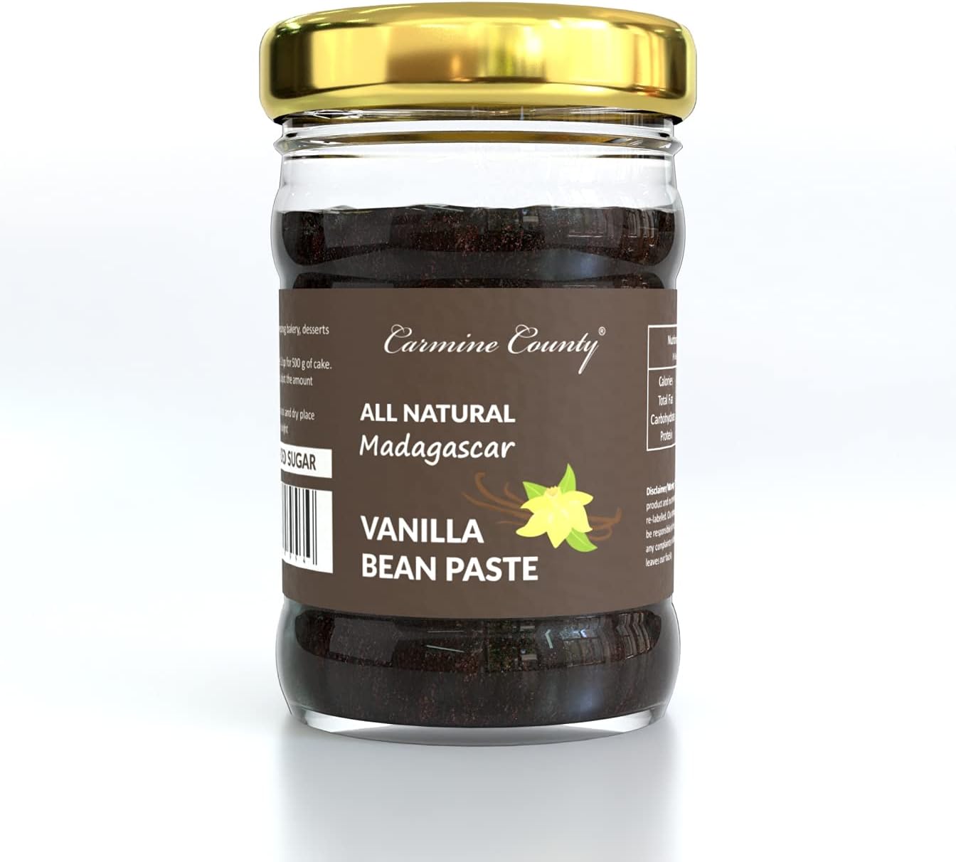 Carmine County All Natural Madagascar Vanilla Bean Paste 80 G
