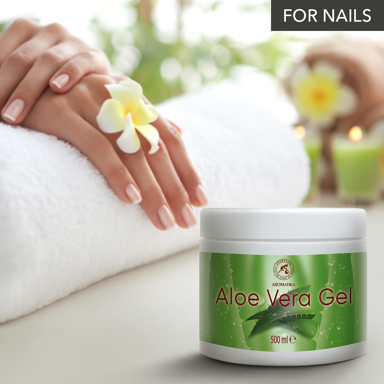 Aloe Vera Gel 500ml - Gel Lenitivo e Idratante per Tutti i Tipi di Pelle - Aloe Barbadensis - Aloe Vera Gel da Barba - Gel di Aloe per la Cura Della Pelle e Capelli - Aloe Vera per Viso