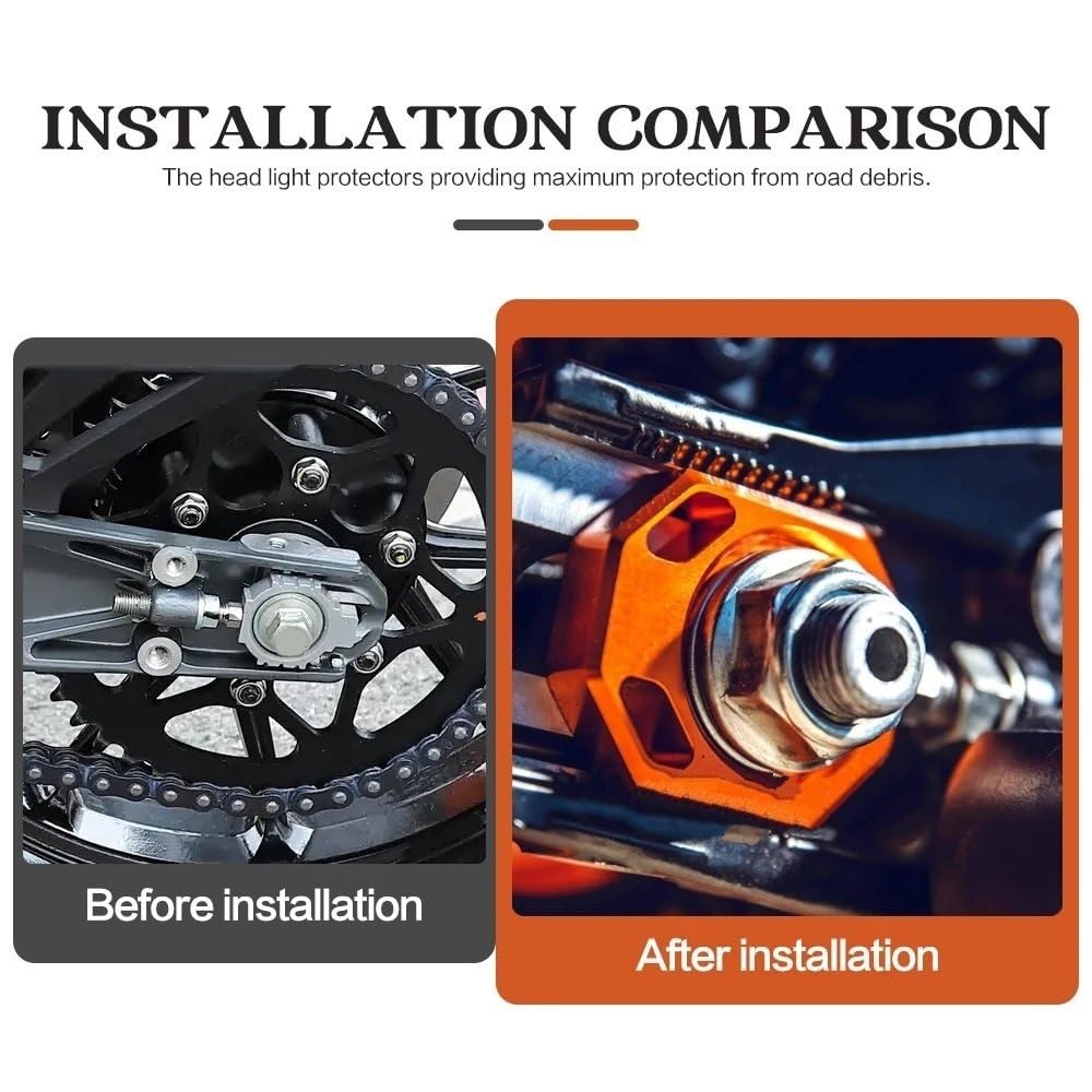 Ochraniacz łańcucha Pasuje do DUKE 125 390 Pasuje do Duke 390 Pasuje do Duke 2024 2025 Blok tylnej osi regulator łańcucha suwaki napinacz Motocyklowego Łańcucha Ochraniacz