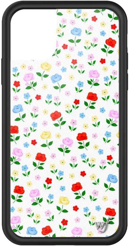Wildflower Cases - Compatible with iPhone 11 | Protective Black Bumper, 6.5ft Drop Test Certified, Women Owned Small Business | White, Patriotic, Red, Flag, Stars | National Anthem