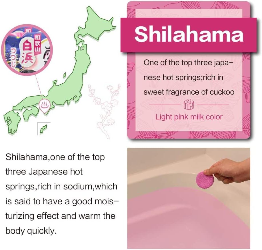 Japanese Salts, Carbonated Bath Powders