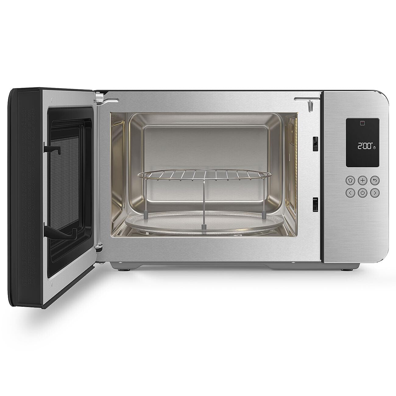 Smeg, Four à Micro-ondes avec Grill MOC01BLMEU, 4 Fonctions et 18 Programmes Automatiques, Technologie Inverter, Système de Fermeture Soft Close, Accessoire Grille Inclus, 1900 W, Noir Mat